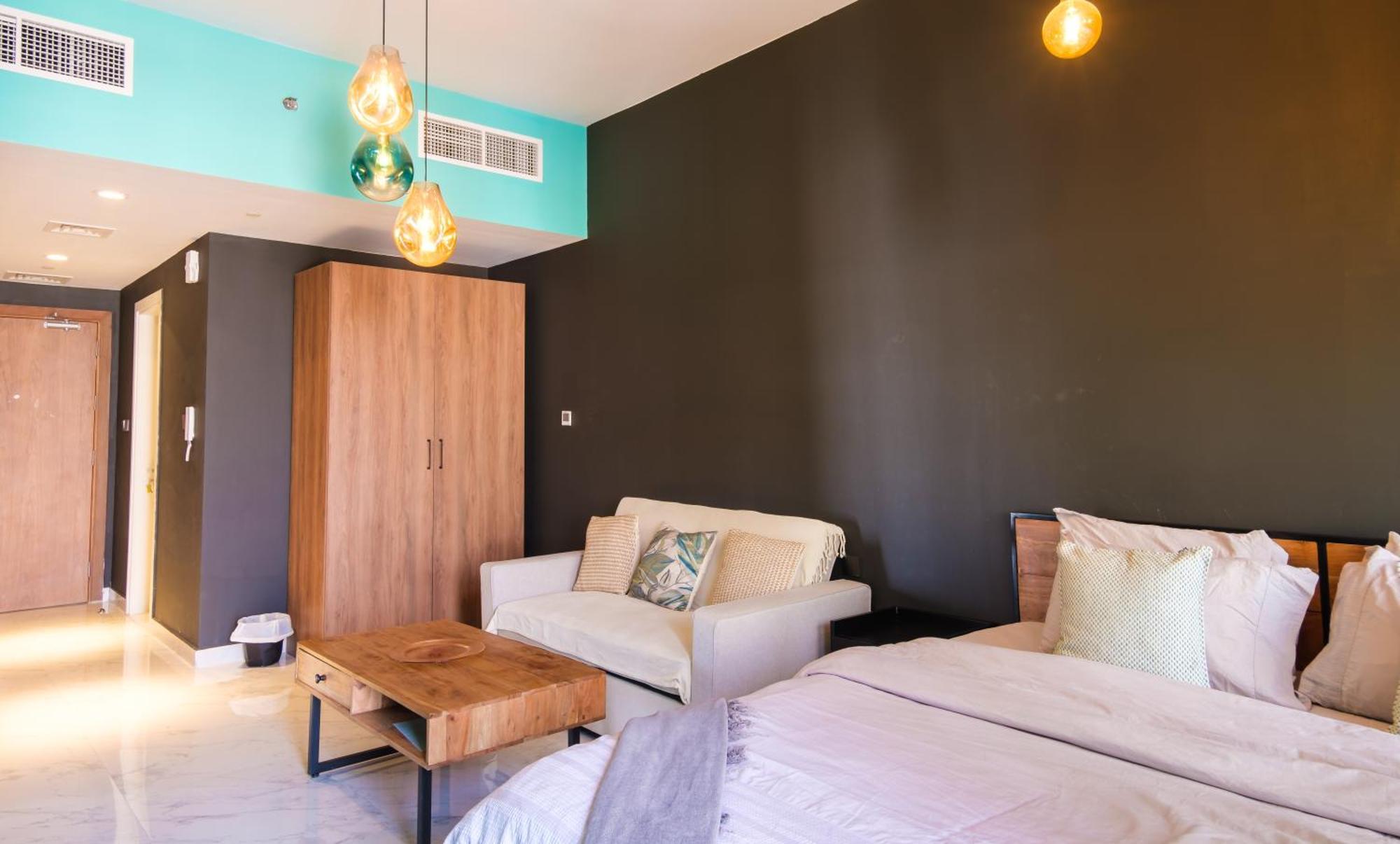 Industrial Chic Retreat Daire Al Qurayyah Dış mekan fotoğraf