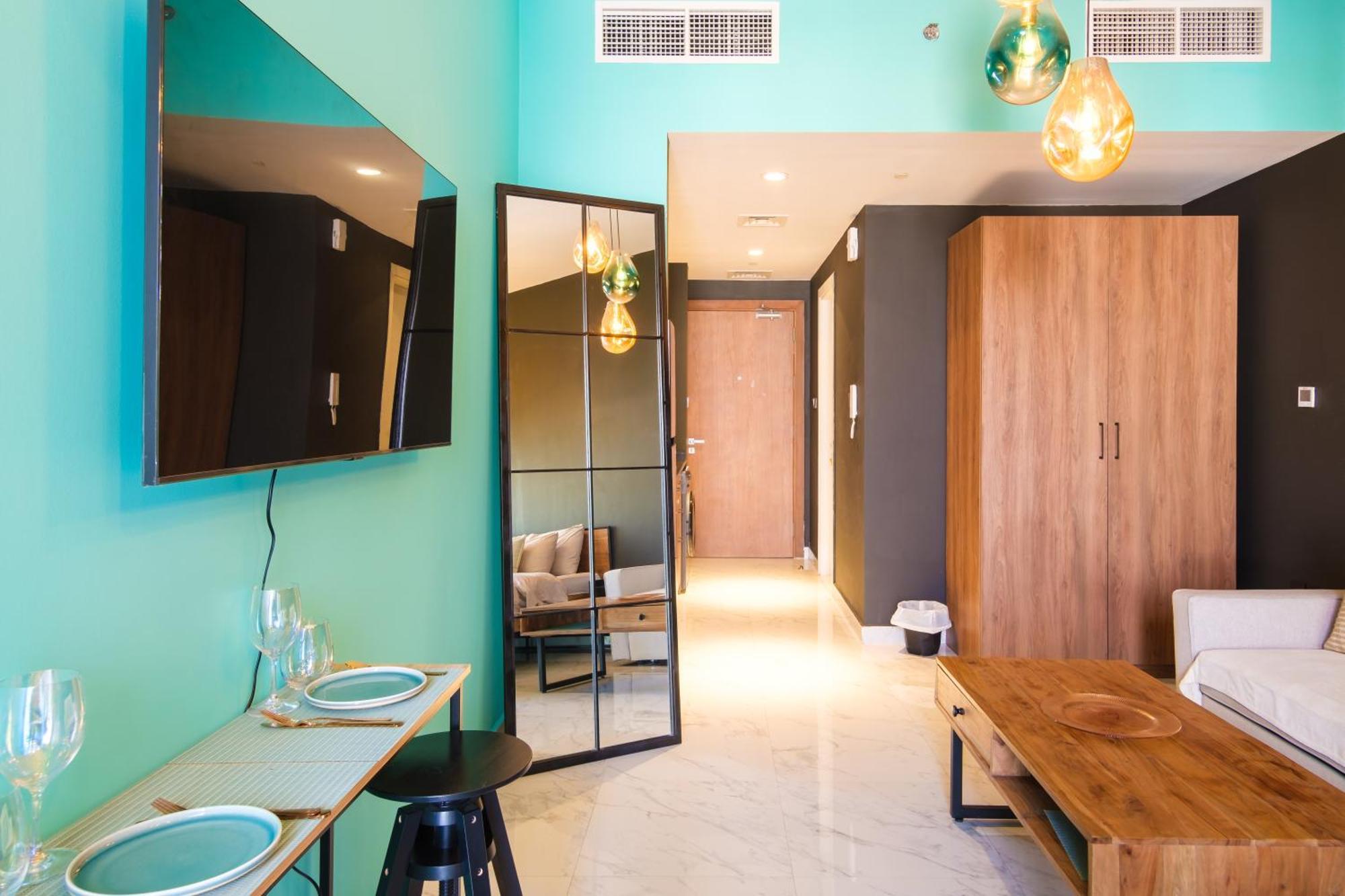 Industrial Chic Retreat Daire Al Qurayyah Dış mekan fotoğraf